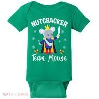 Nutcracker Team Mouse Holiday Christmas Boy Girls Baby Bodysuit thumb 0