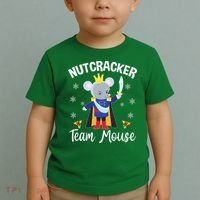 Nutcracker Team Mouse Holiday Christmas Boy Girls Toddler T-Shirt thumb 2
