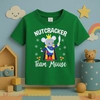 Nutcracker Team Mouse Holiday Christmas Boy Girls Toddler T-Shirt thumb 3