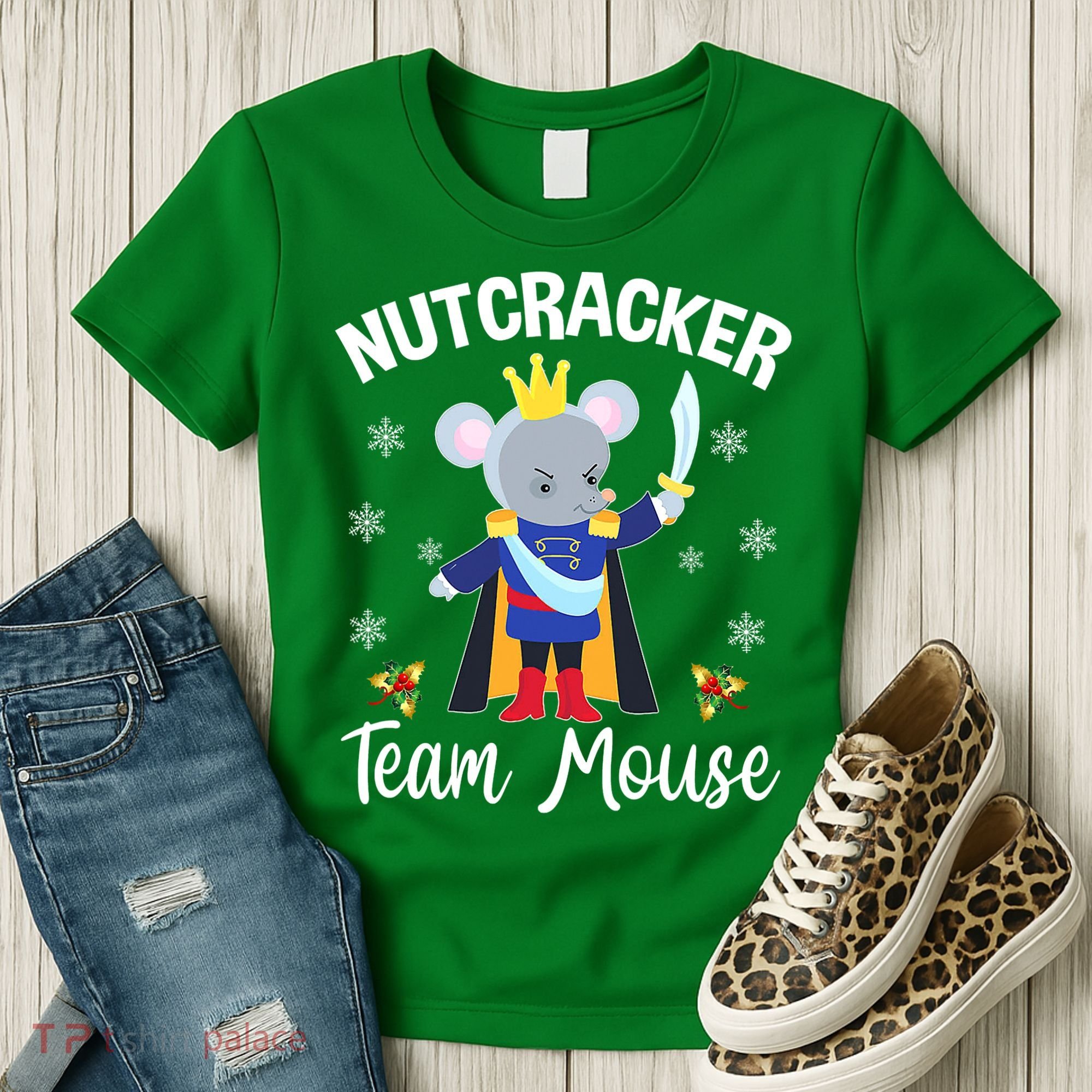 Nutcracker Team Mouse Holiday Christmas Boy Girls Women's T-Shirt