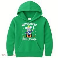 Nutcracker Team Mouse Holiday Christmas Boy Girls Kids Hoodie thumb 0