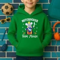 Nutcracker Team Mouse Holiday Christmas Boy Girls Kids Hoodie thumb 2