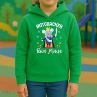 Nutcracker Team Mouse Holiday Christmas Boy Girls Kids Hoodie thumb 3