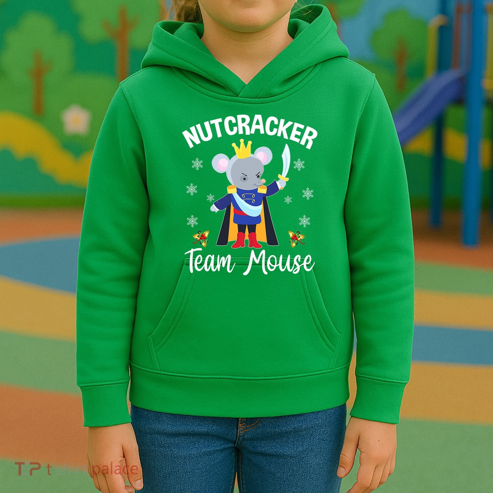 Nutcracker Team Mouse Holiday Christmas Boy Girls Kids Hoodie