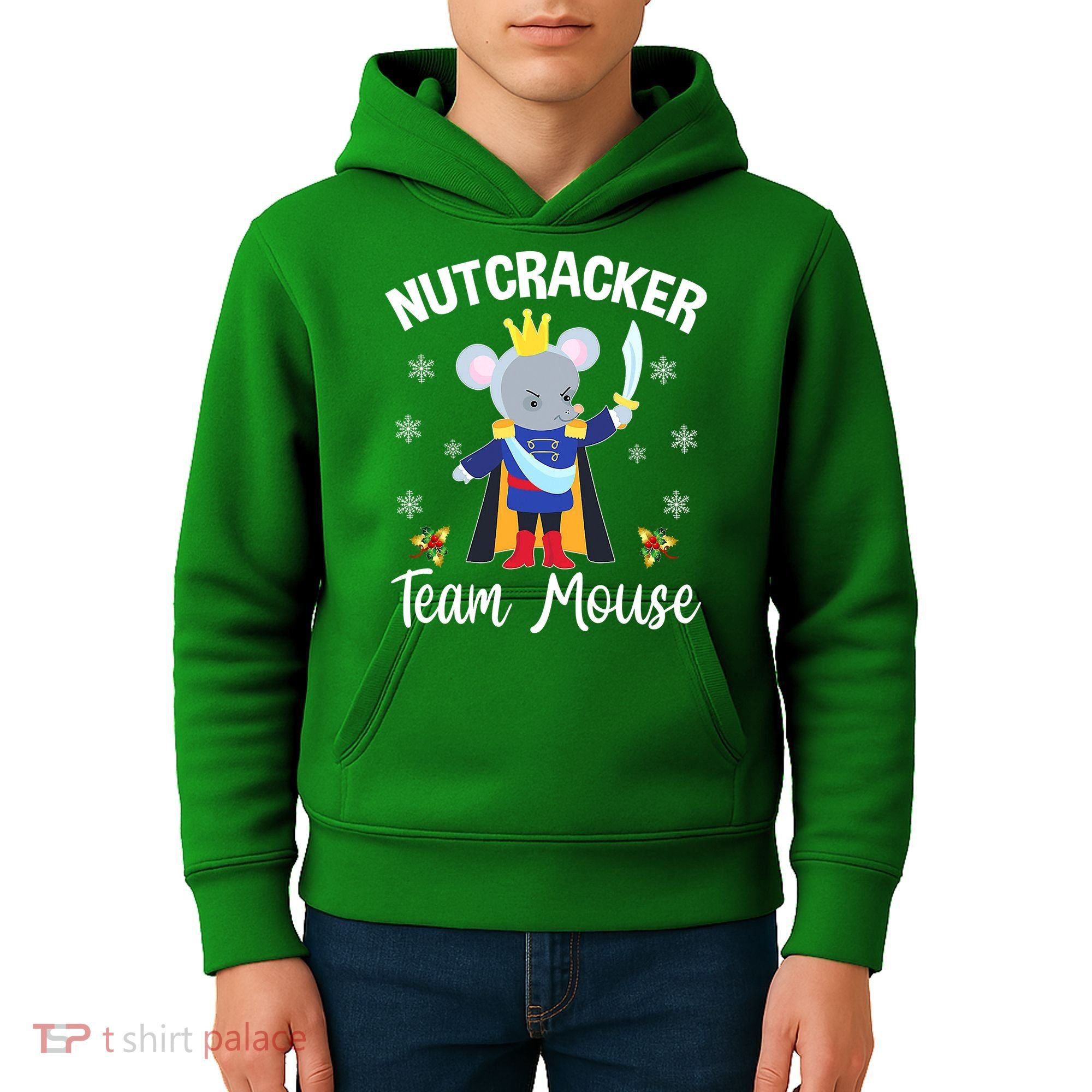 Nutcracker Team Mouse Holiday Christmas Boy Girls Kids Hoodie