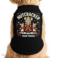 Nutcracker Team Mouse Christmas Ballet Gift Merry Christmas Doggie Tank thumb 0