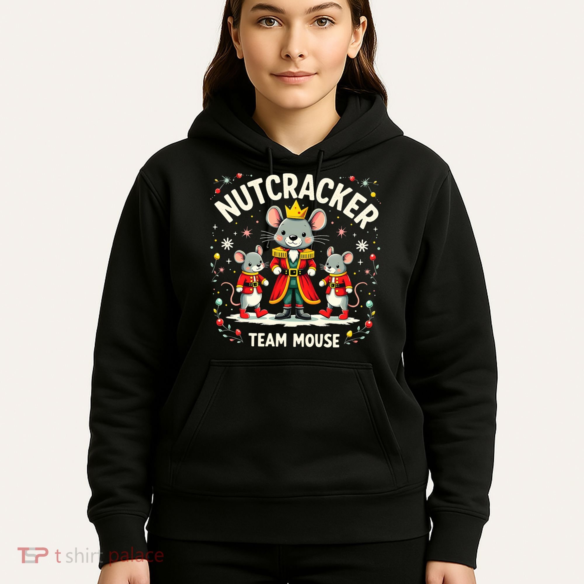 Nutcracker Team Mouse Christmas Ballet Gift Merry Christmas Hoodie