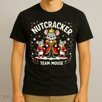 Nutcracker Team Mouse Christmas Ballet Gift Merry Christmas T-Shirt thumb 3