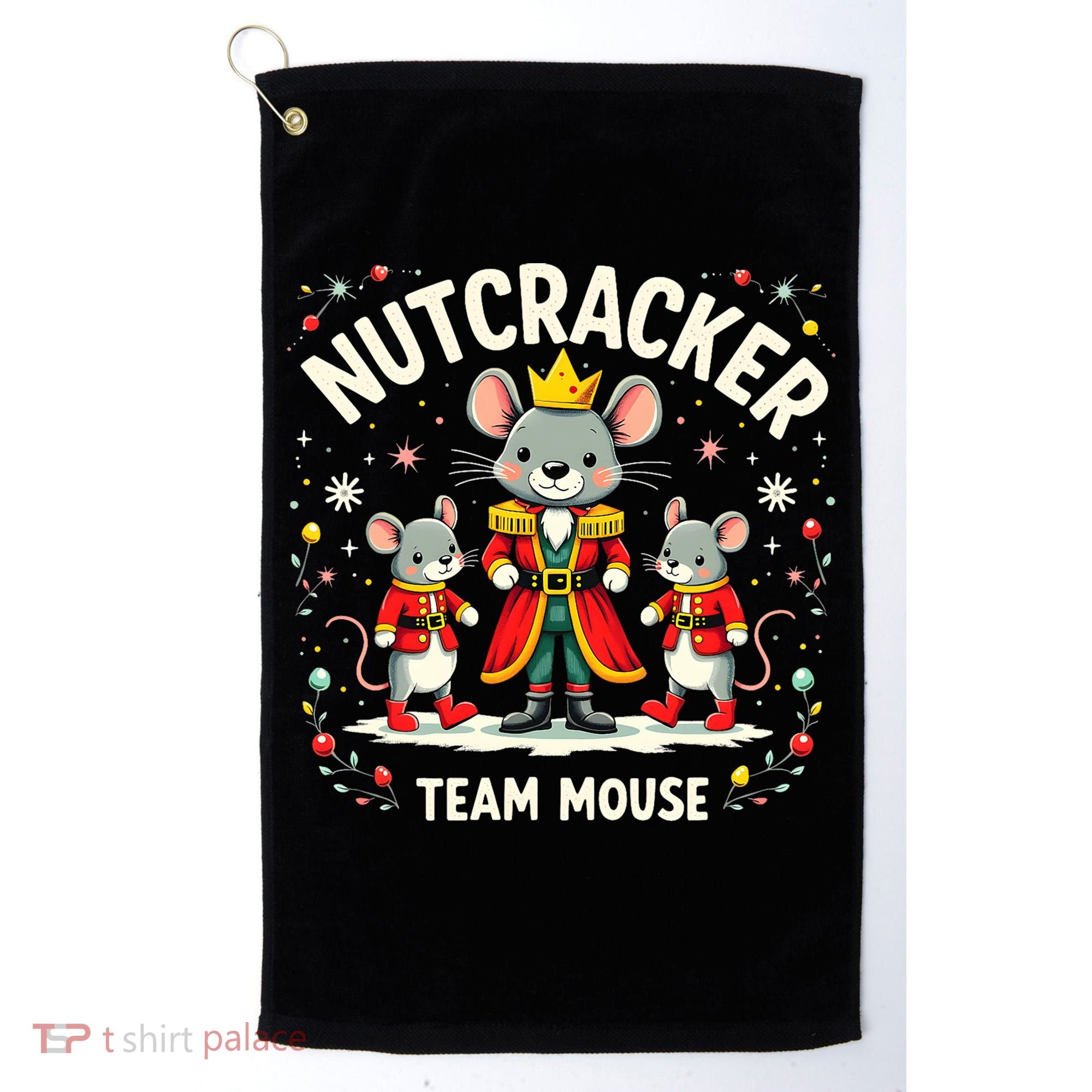 Nutcracker Team Mouse Christmas Ballet Gift Merry Christmas Golf Towel