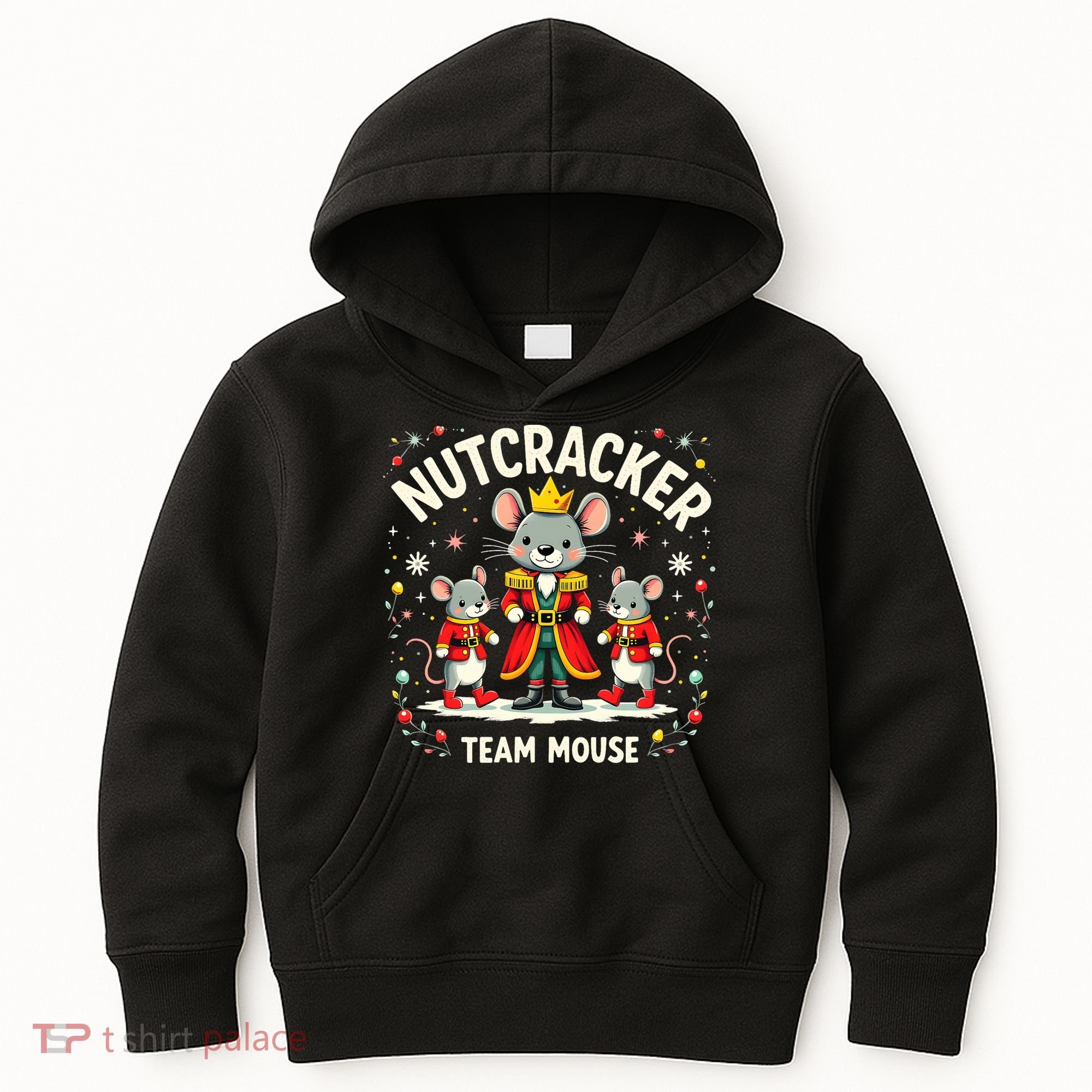 Nutcracker Team Mouse Christmas Ballet Gift Merry Christmas Kids Hoodie