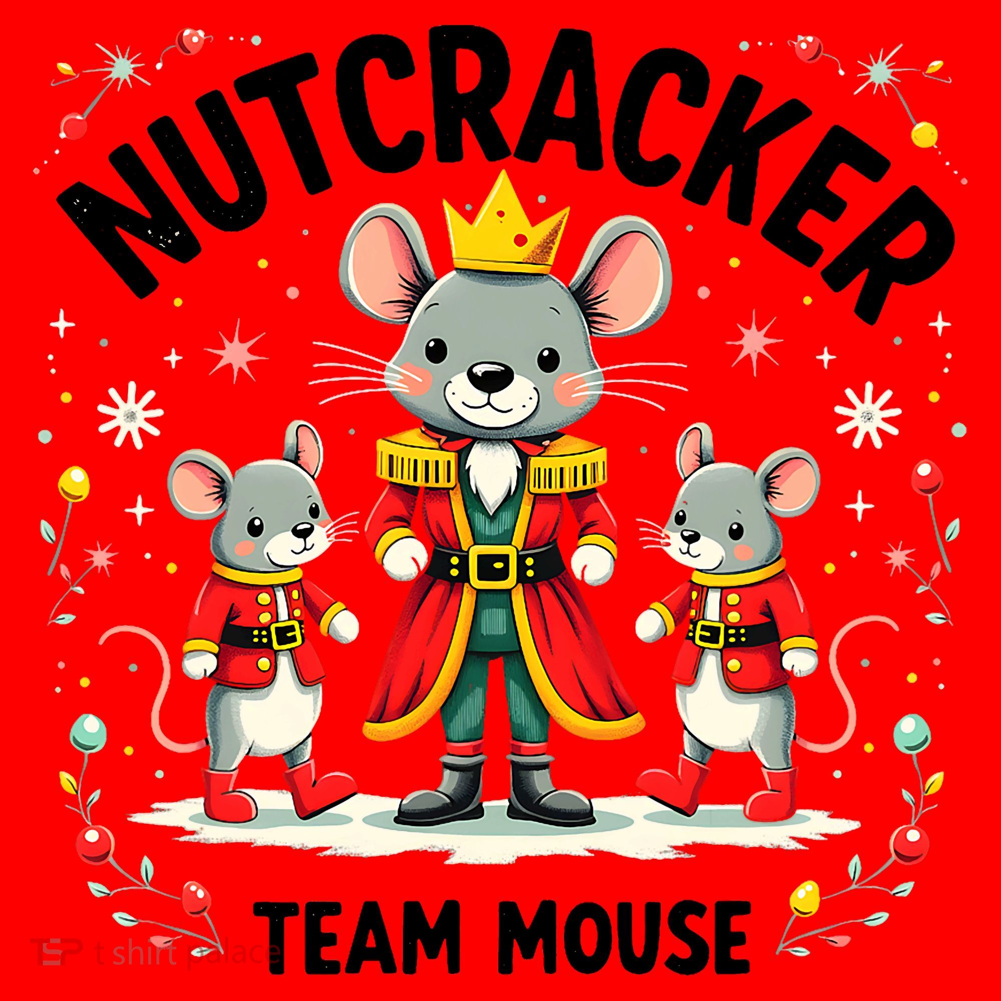 Nutcracker Team Mouse Christmas Ballet Gift Merry Christmas Santa Hat