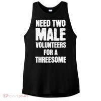 Need Two Male Volunteers For A Threesome Ladies PosiCharge Tri-Blend Wicking Tank thumb 0