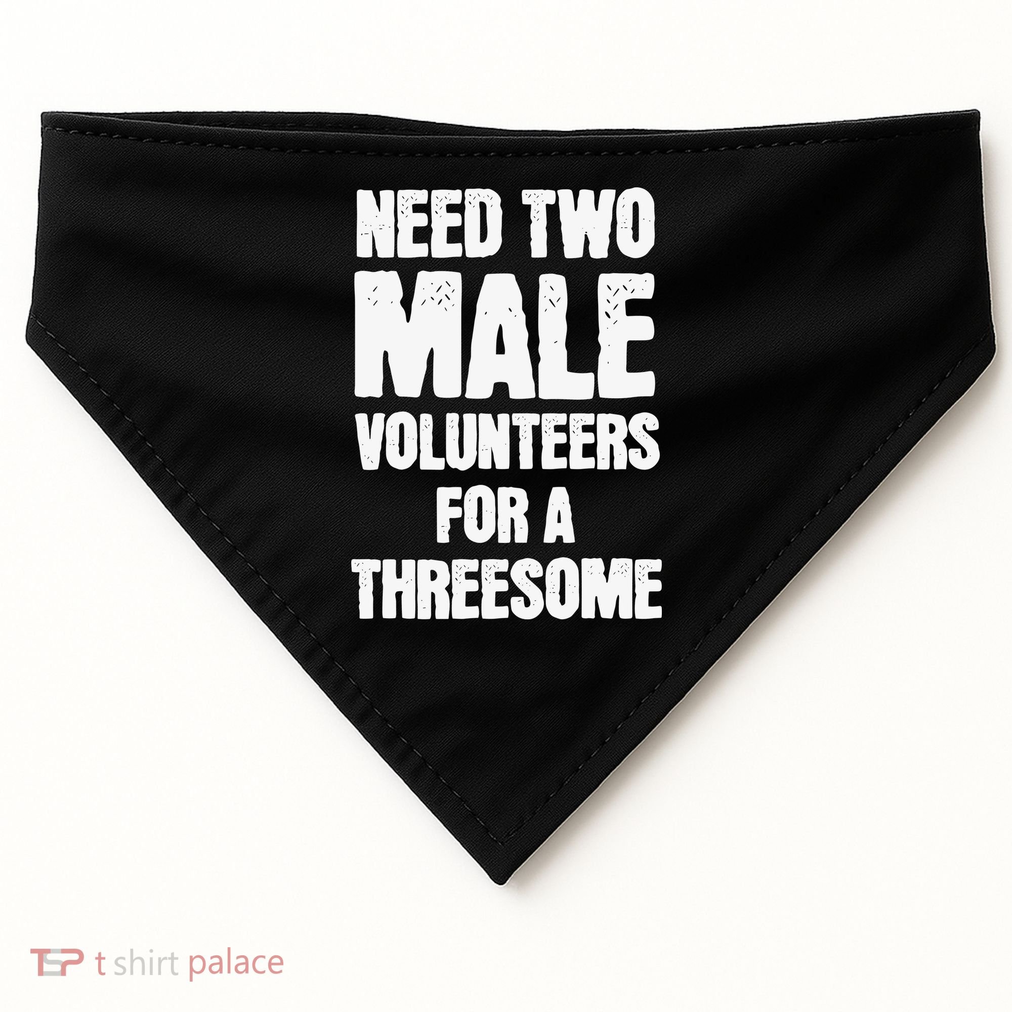 Need Two Male Volunteers For A Threesome USA-Made Doggie Bandana