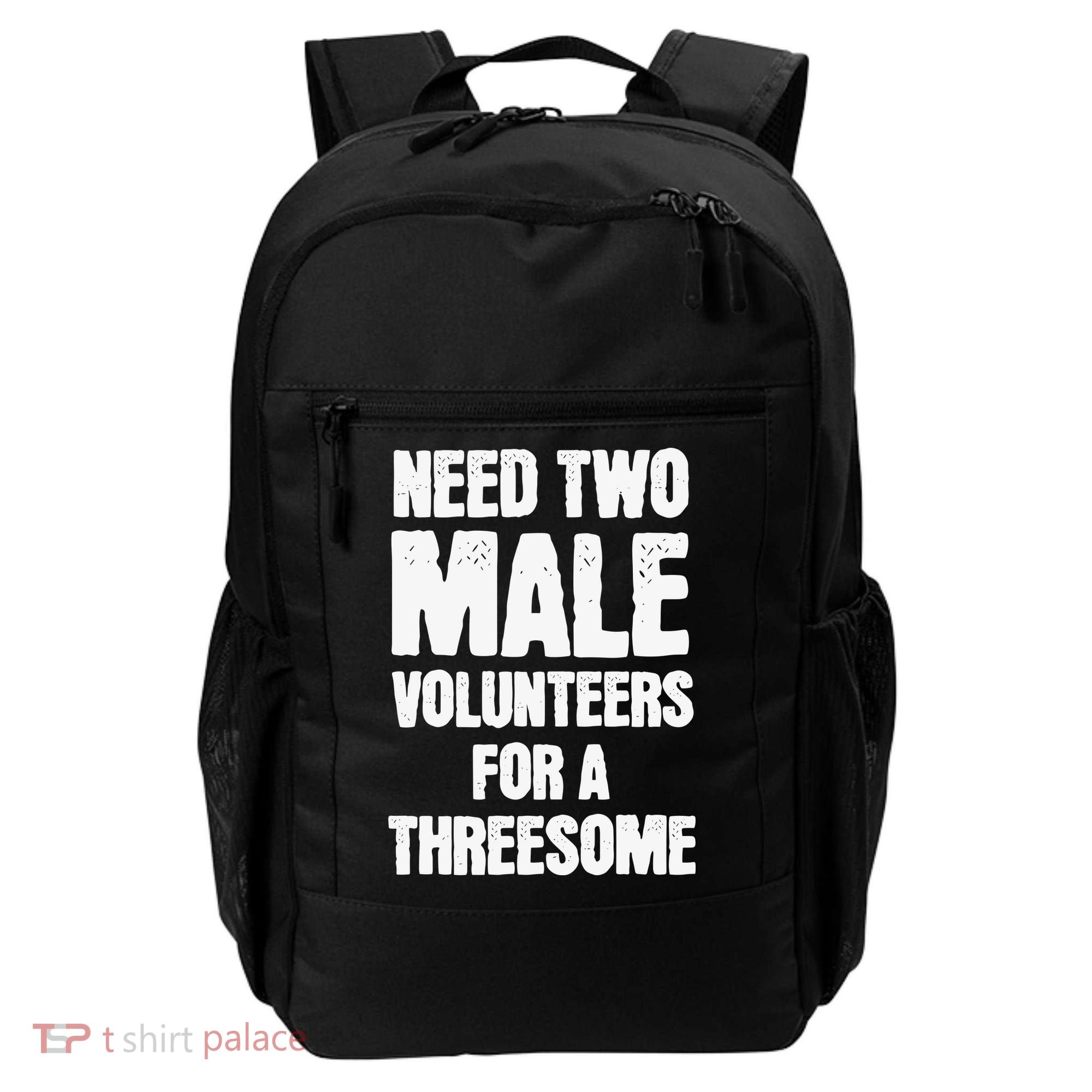 Need Two Male Volunteers For A Threesome Backpack