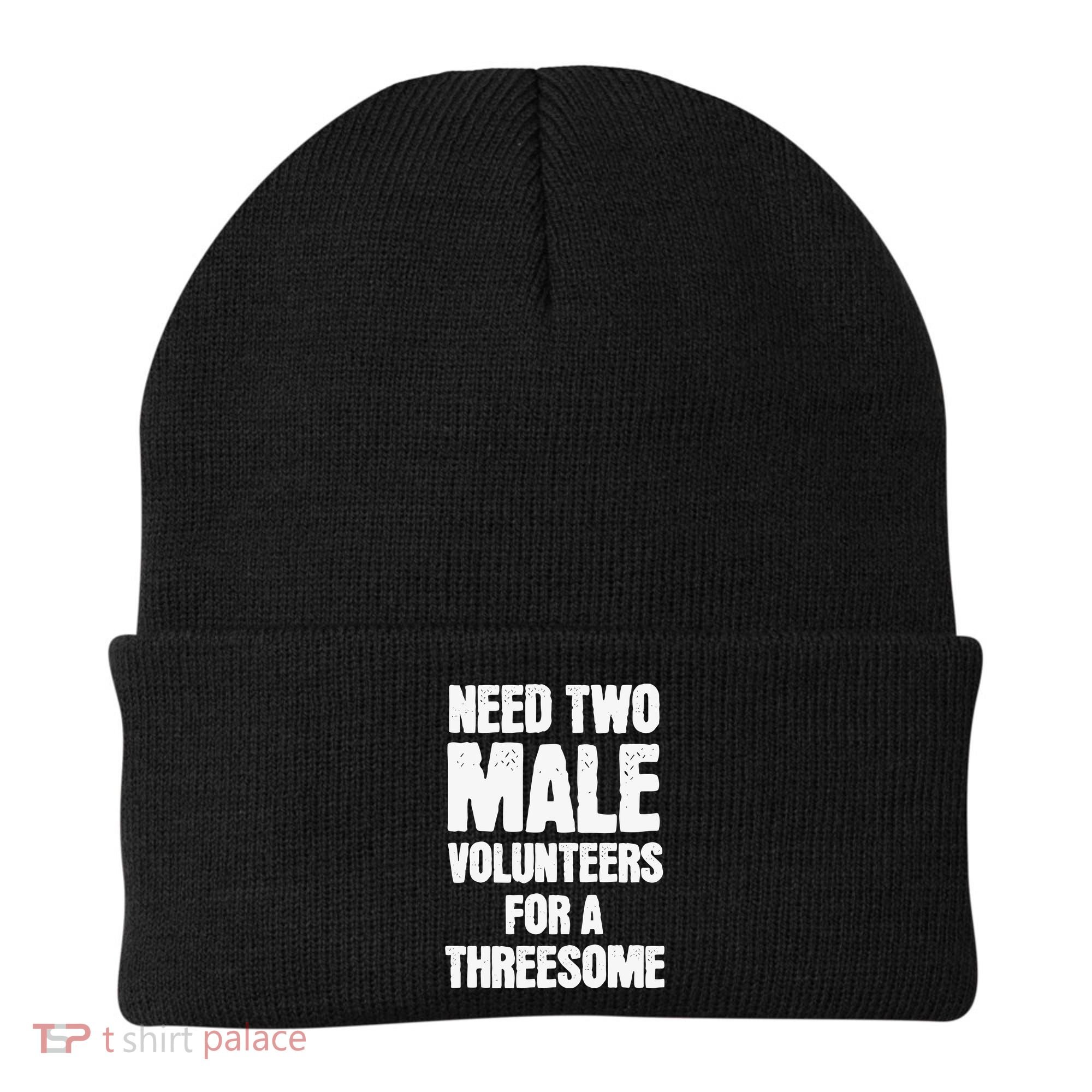 Need Two Male Volunteers For A Threesome Beanie