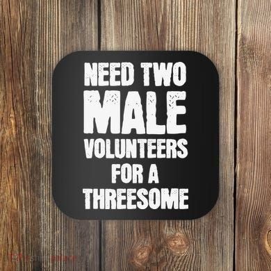 Need Two Male Volunteers For A Threesome Coaster