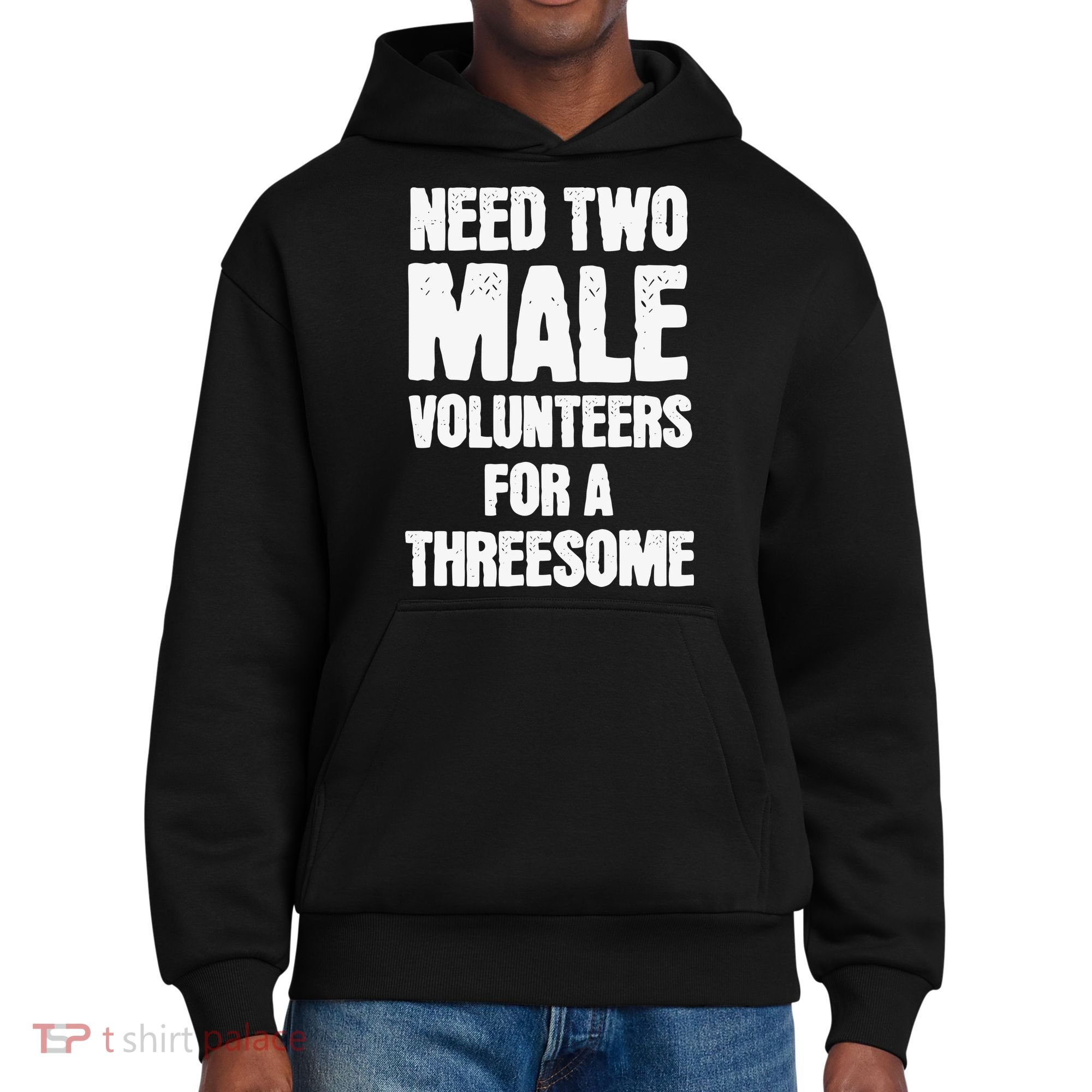 Need Two Male Volunteers For A Threesome District V.I.T. Heavyweight Hoodie