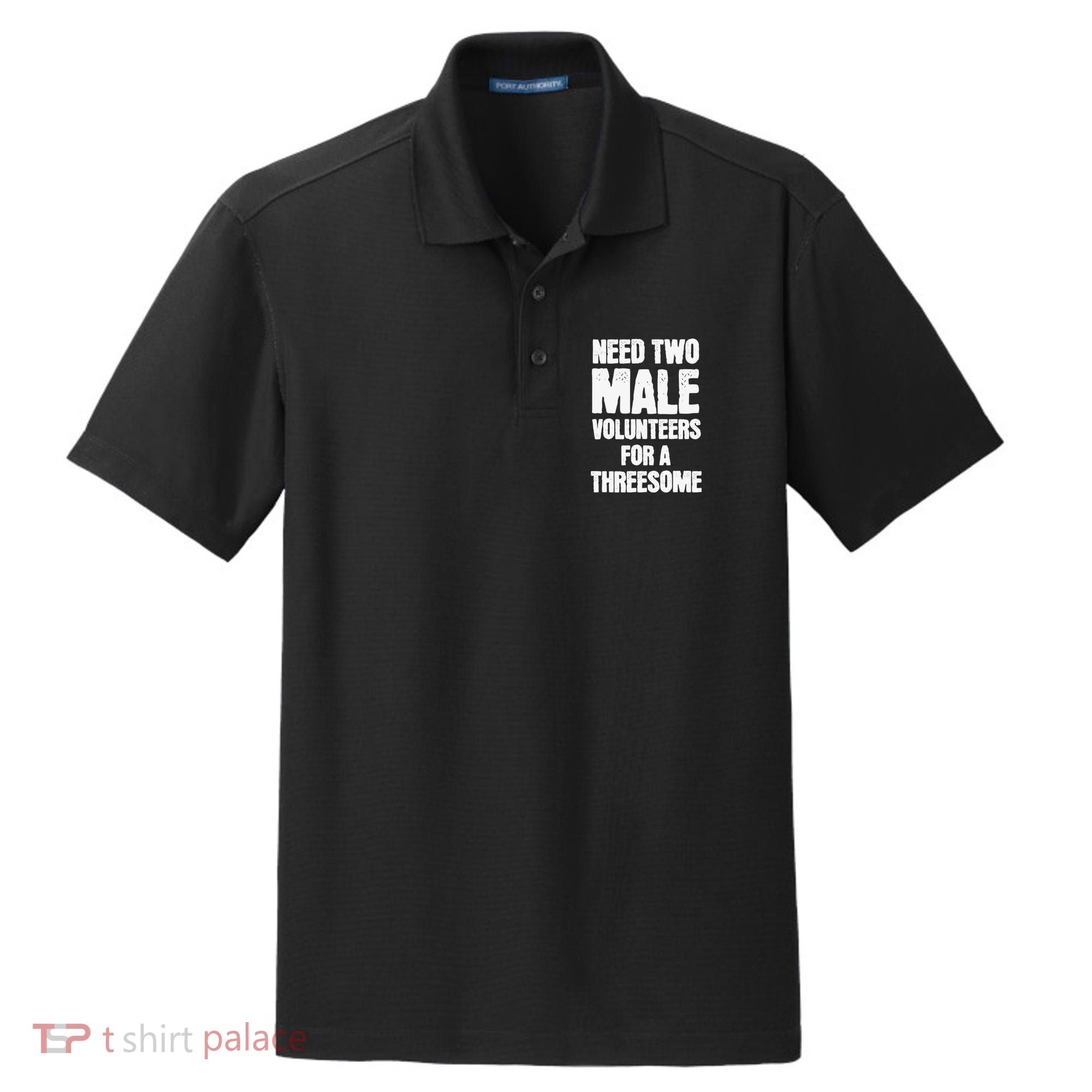 Need Two Male Volunteers For A Threesome Dry Zone Grid Polo