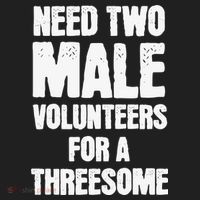 Need Two Male Volunteers For A Threesome Urban Oversized Heavyweight T-Shirt thumb 2