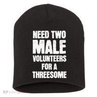 Need Two Male Volunteers For A Threesome Short Acrylic Beanie thumb 0