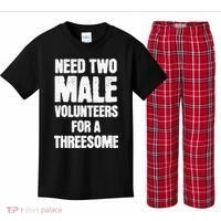 Need Two Male Volunteers For A Threesome Kids Plaid Pajama Set thumb 0