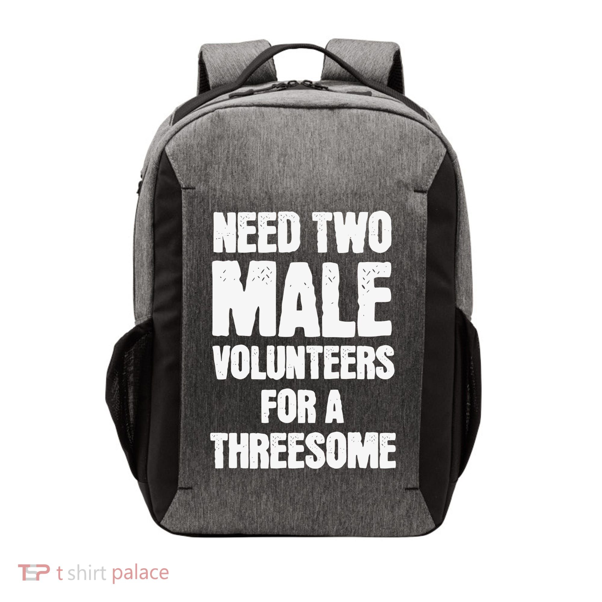 Need Two Male Volunteers For A Threesome Vector Backpack