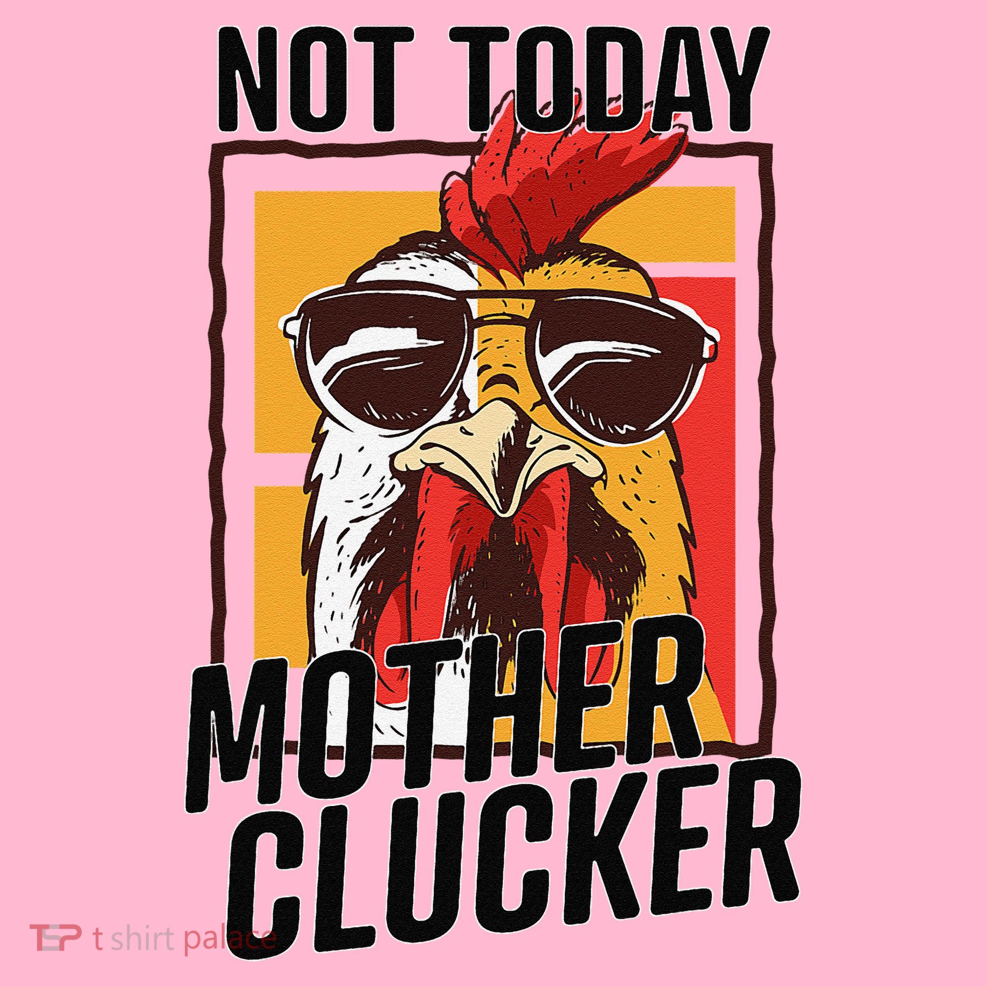 Not Today Mother Clucker Cool Chicken Lover Pun Farming Coaster