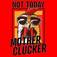 Not Today Mother Clucker Cool Chicken Lover Pun Farming Santa Hat thumb 1