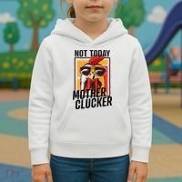 Not Today Mother Clucker Cool Chicken Lover Pun Farming Kids Hoodie thumb 3