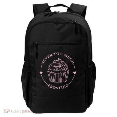 Never Too Much Frosting Cupcake Baker Backpack