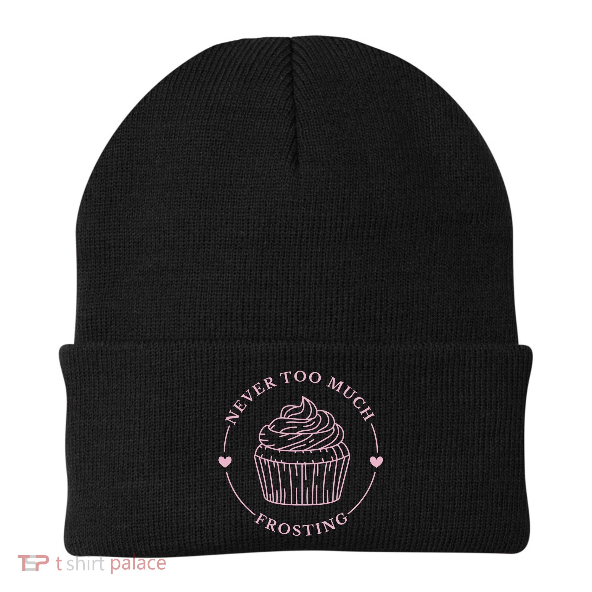 Never Too Much Frosting Cupcake Baker Beanie