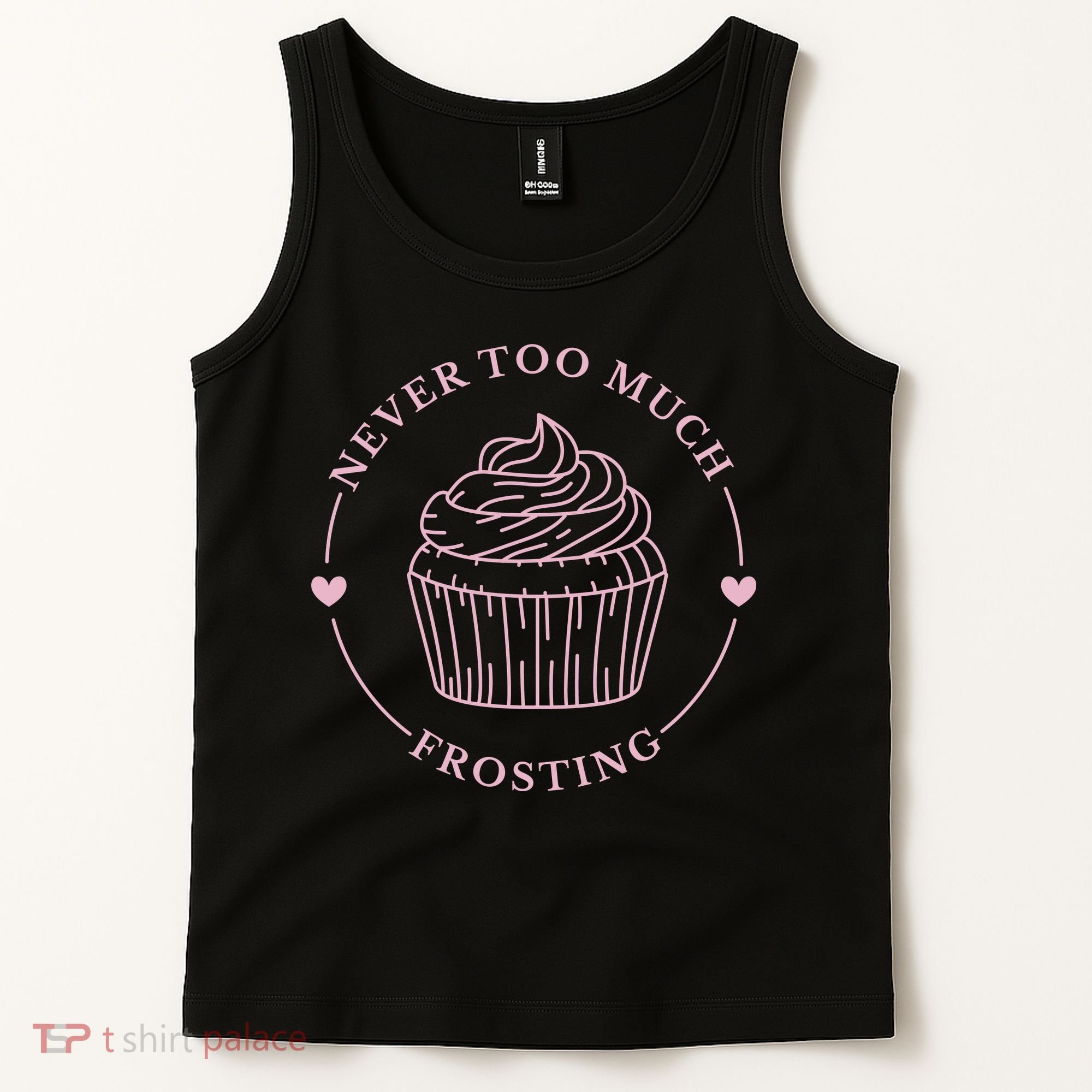 Never Too Much Frosting Cupcake Baker Tank Top
