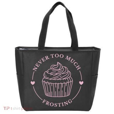 Never Too Much Frosting Cupcake Baker Tote Bag