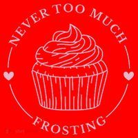 Never Too Much Frosting Cupcake Baker Santa Hat thumb 1