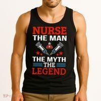 Nurse The Man The Myth The Legend Tank Top thumb 3
