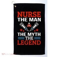 Nurse The Man The Myth The Legend Golf Towel thumb 0