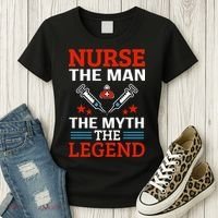 Nurse The Man The Myth The Legend Women's T-Shirt thumb 3