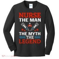 Nurse The Man The Myth The Legend Kids Long Sleeve Shirt thumb 0
