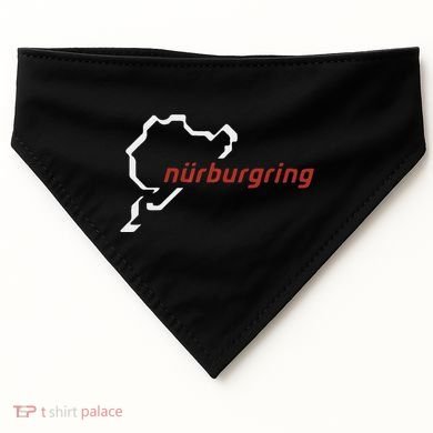 Nurburgring Track Map Graphic Hoody USA-Made Doggie Bandana