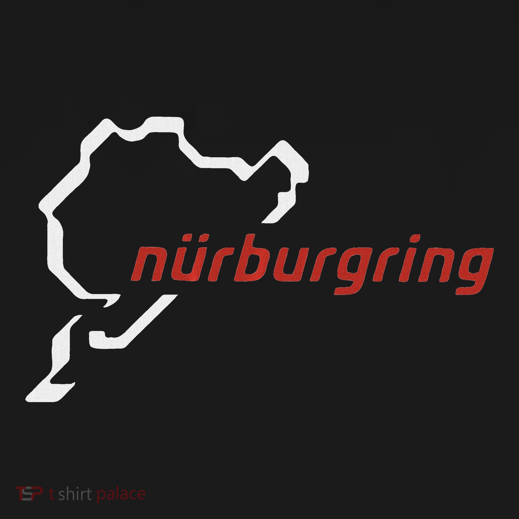 Nurburgring Track Map Graphic Hoody Long Sleeve Shirt