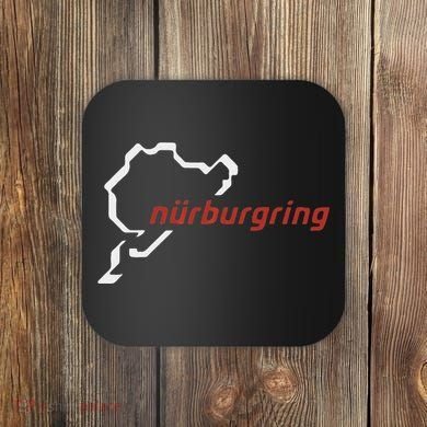 Nurburgring Track Map Graphic Hoody Coaster