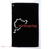 Nurburgring Track Map Graphic Hoody Golf Towel thumb 0