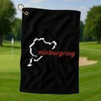 Nurburgring Track Map Graphic Hoody Golf Towel thumb 1