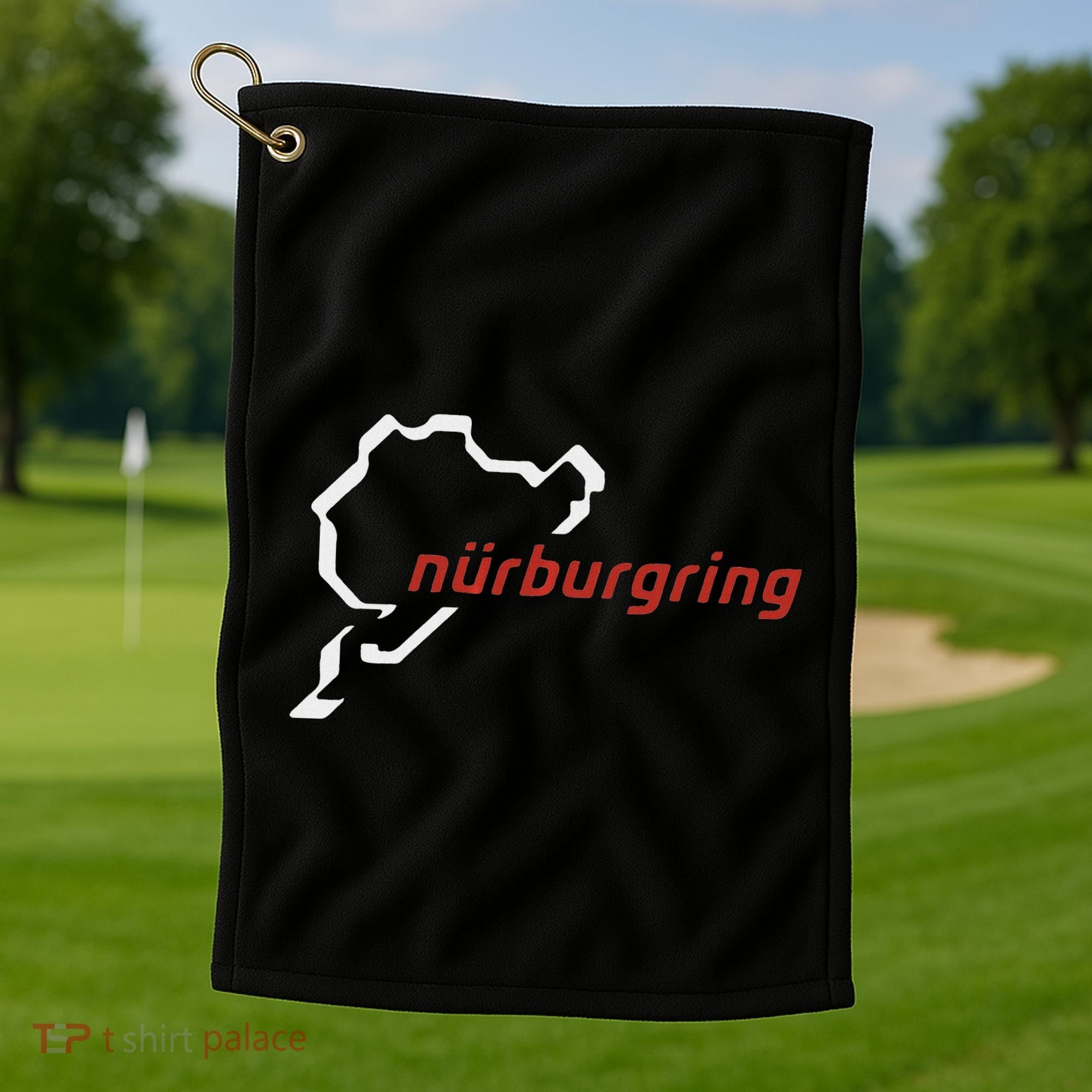Nurburgring Track Map Graphic Hoody Golf Towel