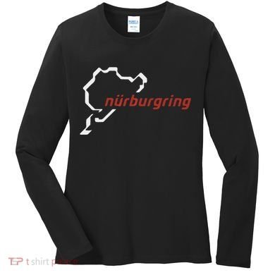 Nurburgring Track Map Graphic Hoody Women's Long Sleeve Shirt