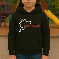 Nurburgring Track Map Graphic Hoody Kids Hoodie thumb 3