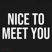 Nice To Meet You Button thumb 1