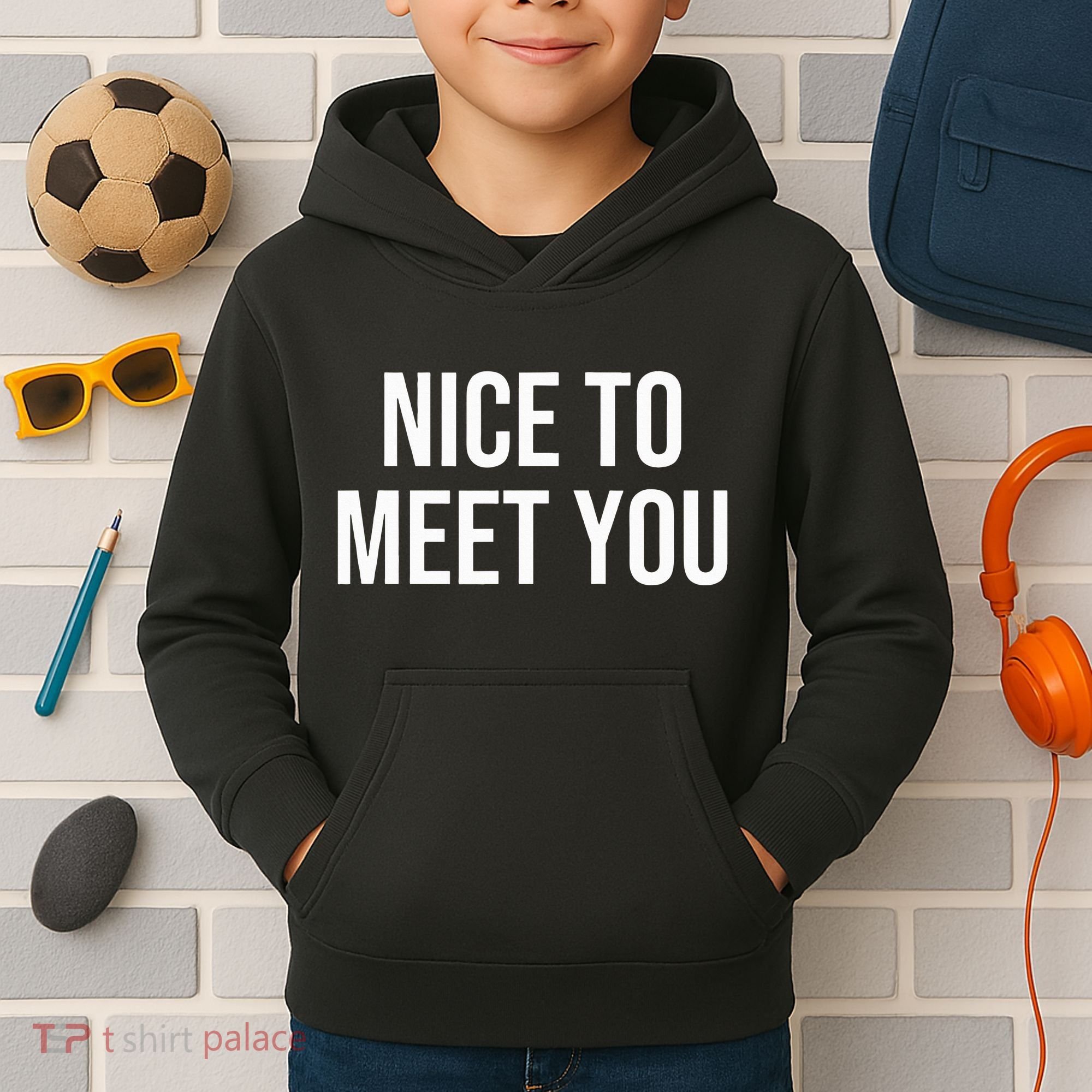 Nice To Meet You Kids Hoodie