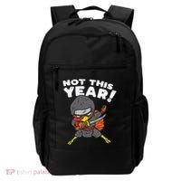 Ninja Turkey Not This Year Thanksgiving Fighter Funny Turkey Backpack thumb 0