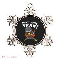 Ninja Turkey Not This Year Thanksgiving Fighter Funny Turkey Ornament thumb 0